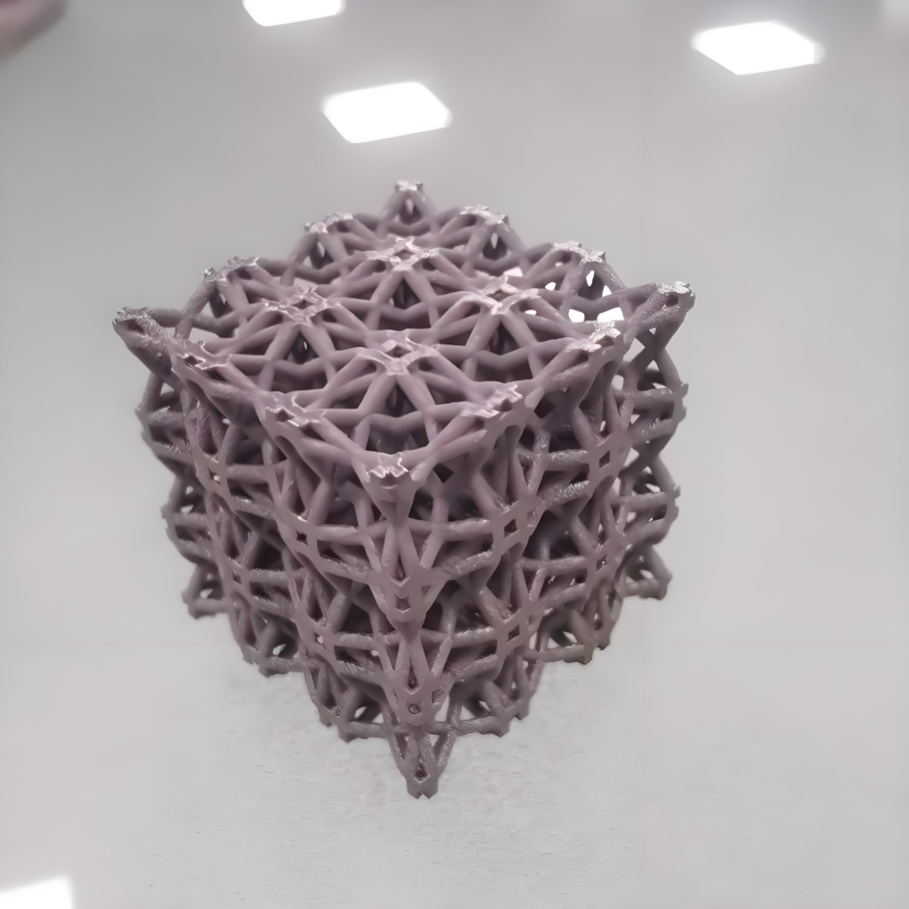 3D printing of porous materials in the main structure of a satellite